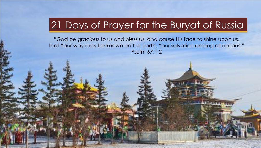 Sagaalgan Prayer Guide Buryatia