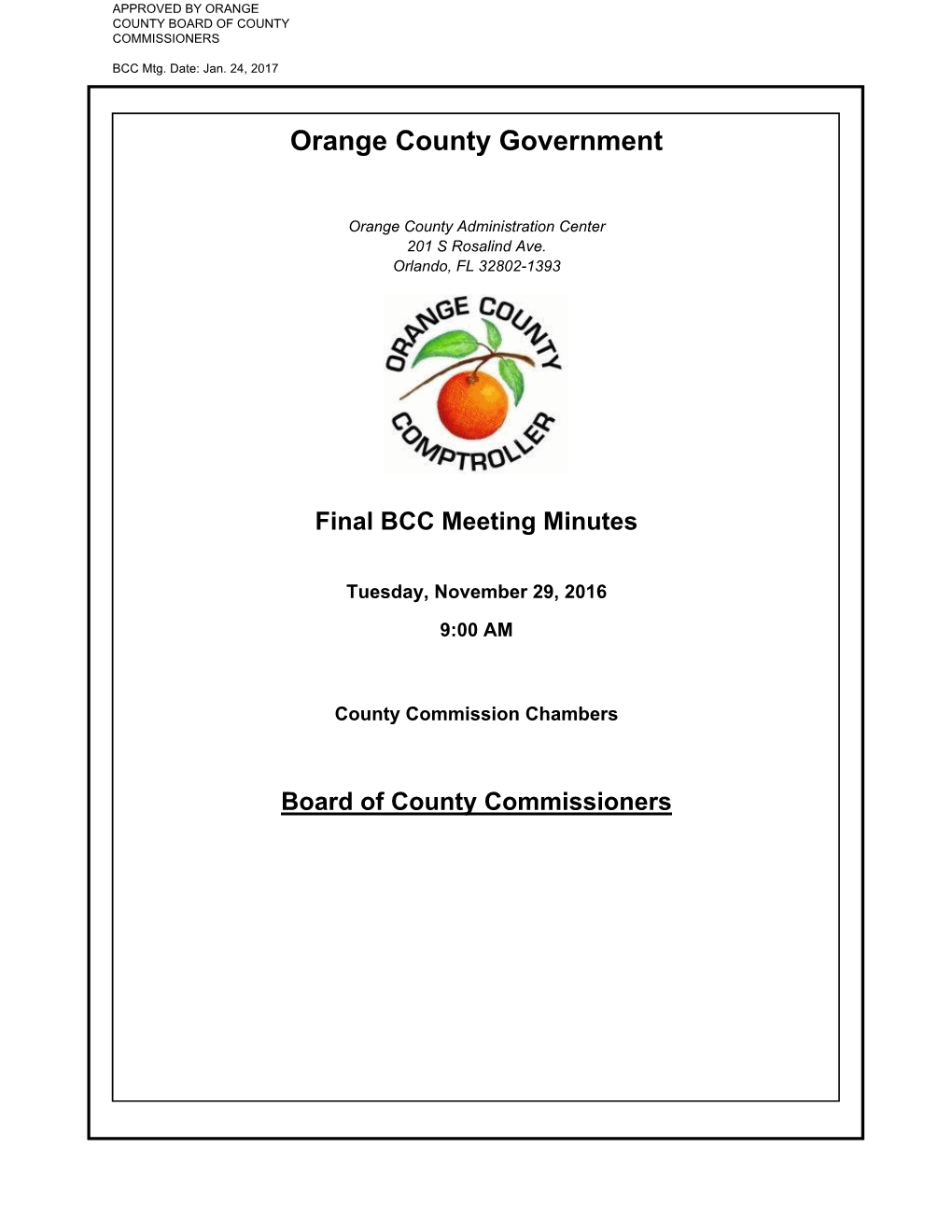 Final BCC Meeting Minutes