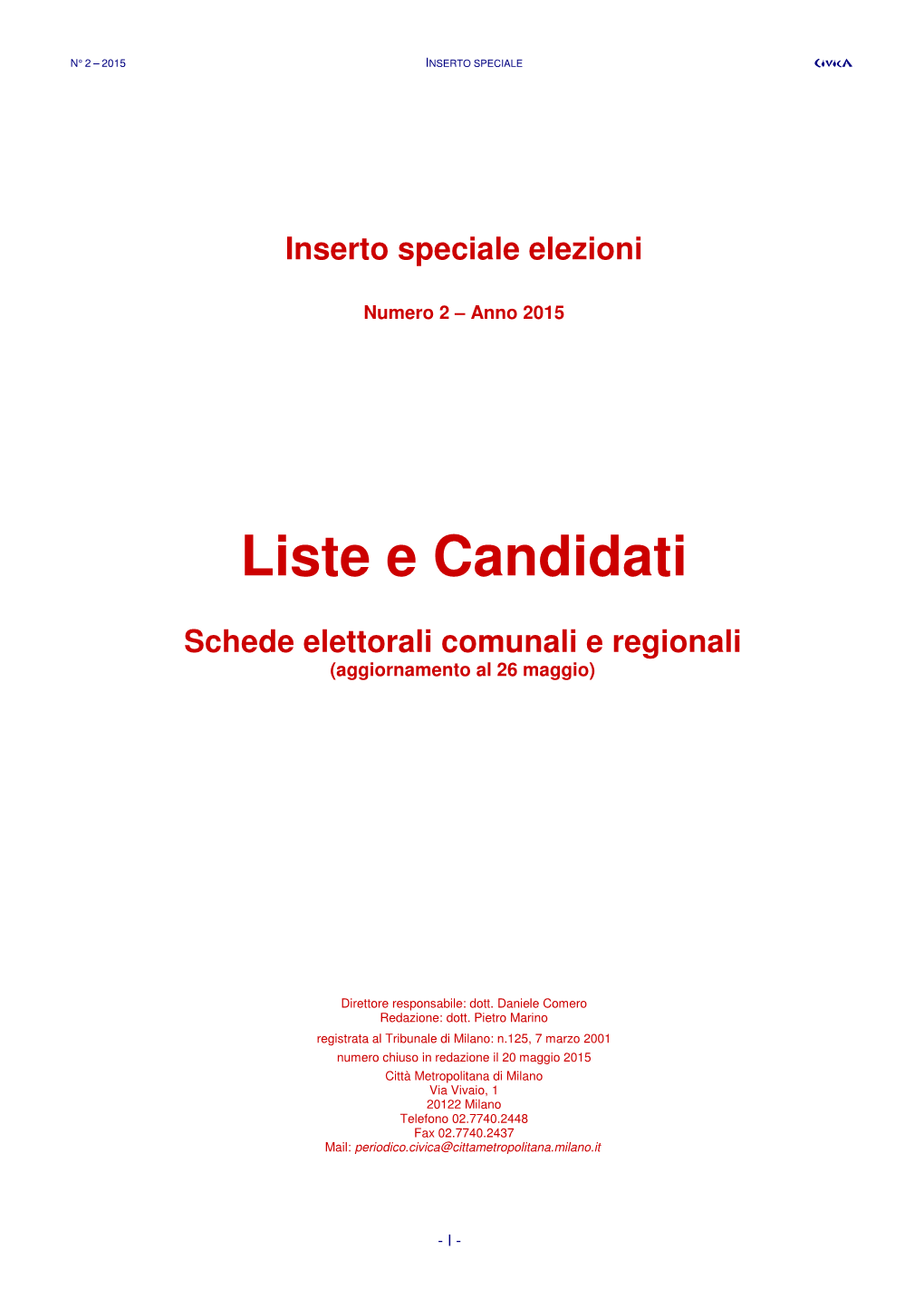 Liste E Candidati