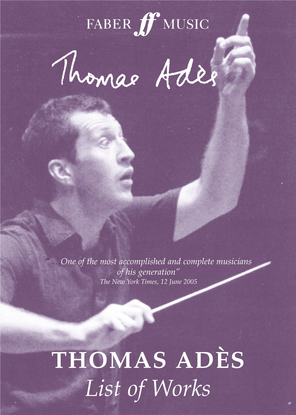 THOMAS ADبS List of Works