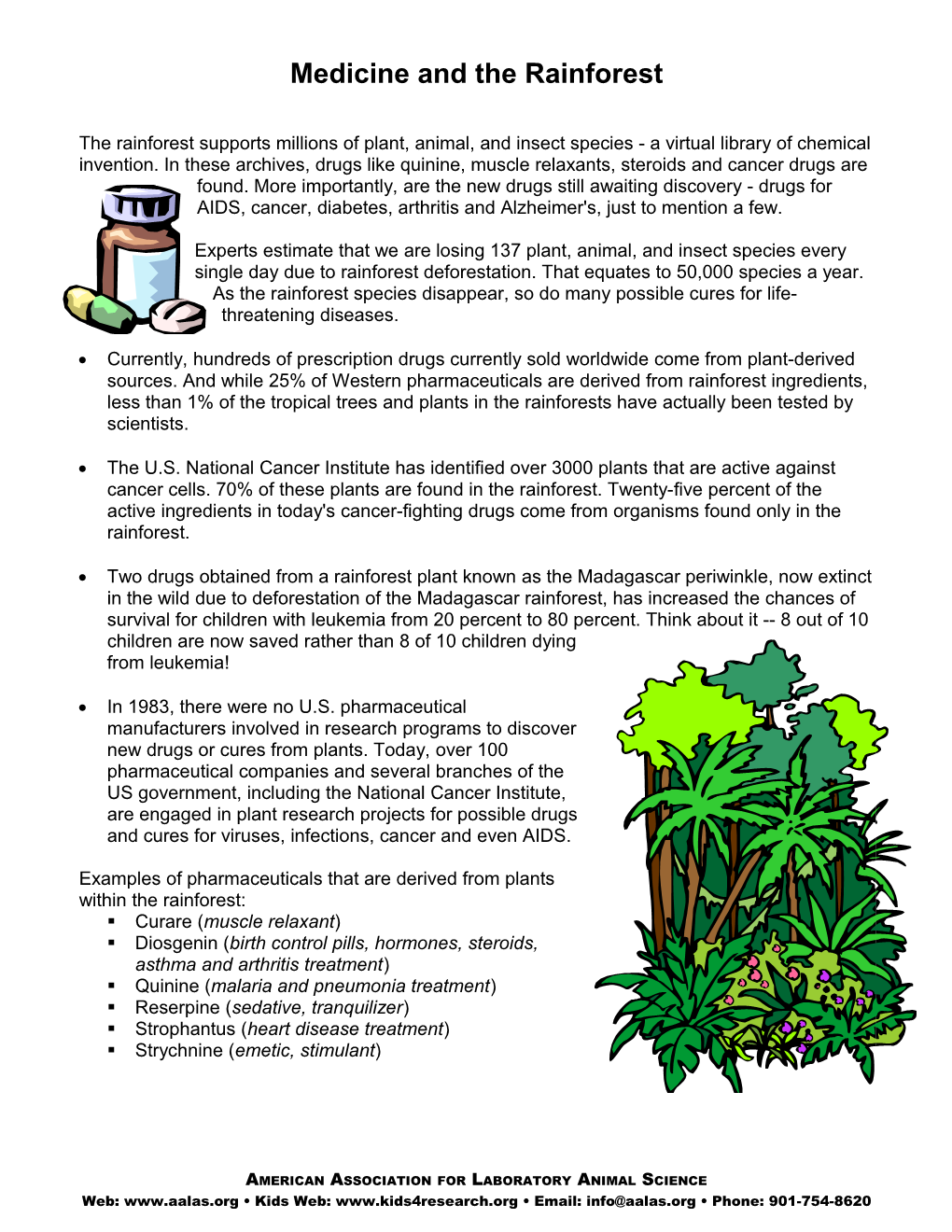 Medicine and the Rainforest