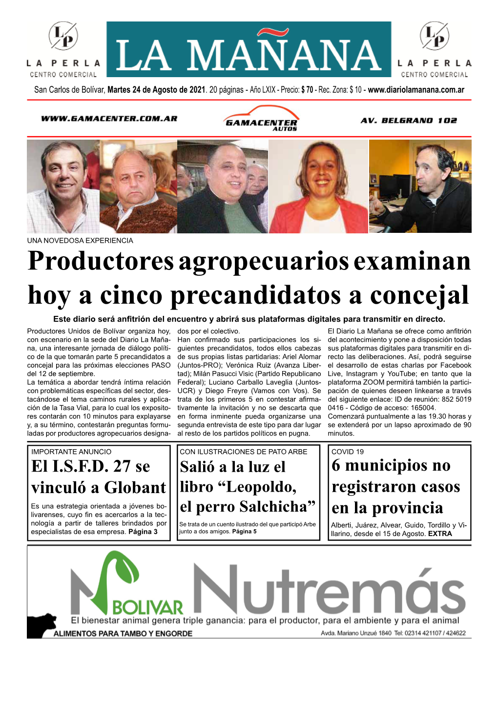 Productores Agropecuarios Examinan Hoy a Cinco Precandidatos a Concejal
