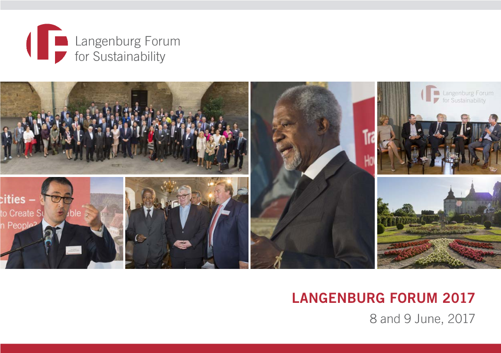 LANGENBURG FORUM 2017 8 and 9 June, 2017