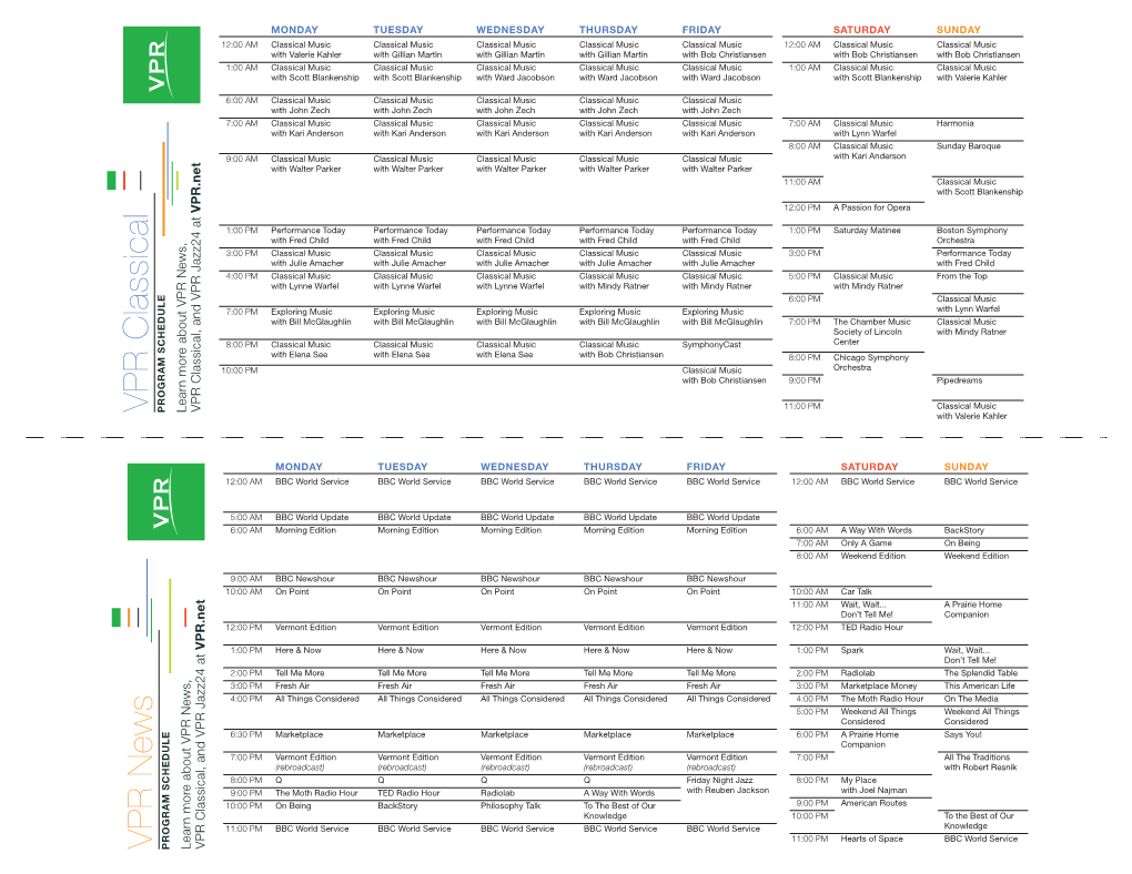 Vpr 121613 Printable Schedule