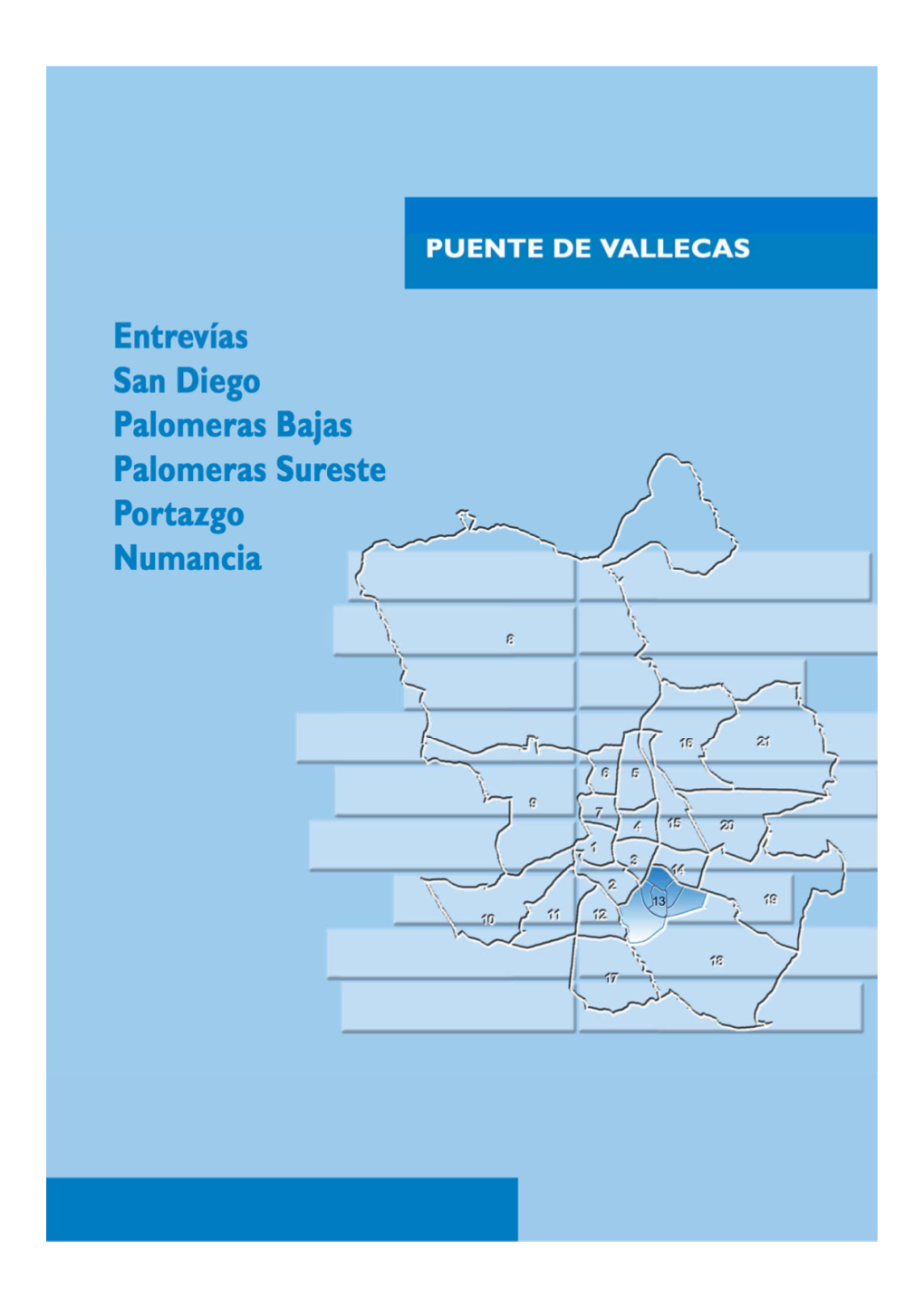 Distrito 13 - Puente De Vallecas Ü 033 144 143 192 146 143 142 026 031 032 145 136 141 025 027 191
