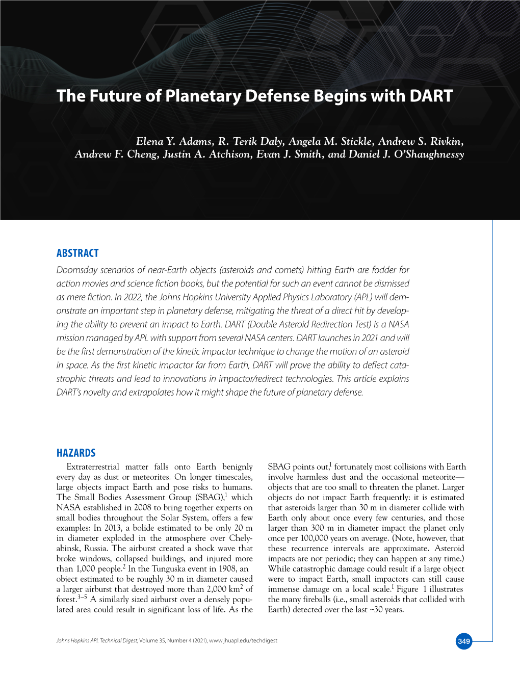 The Future of Planetary Defense Begins with DART