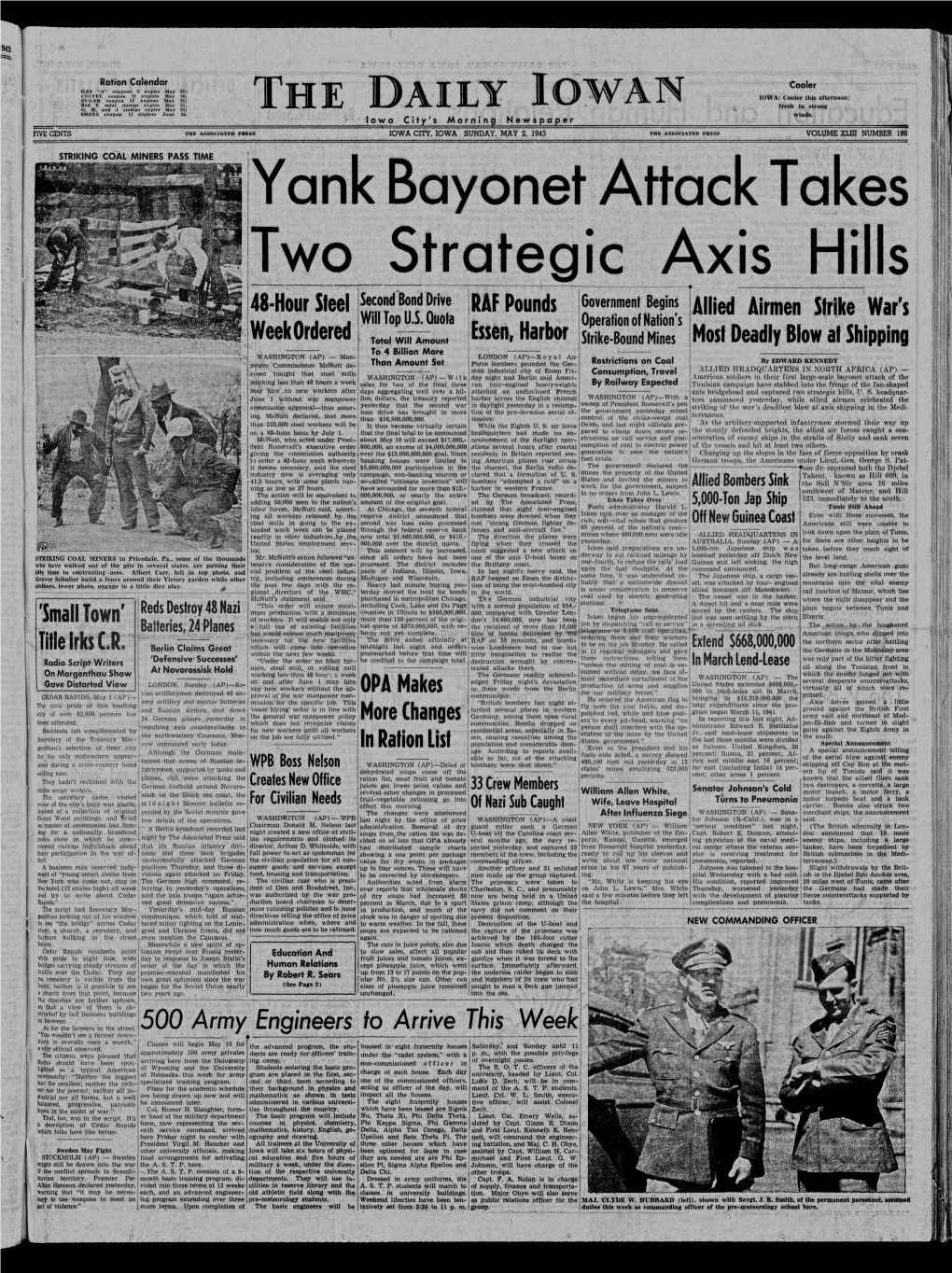 Daily Iowan (Iowa City, Iowa), 1943-05-02