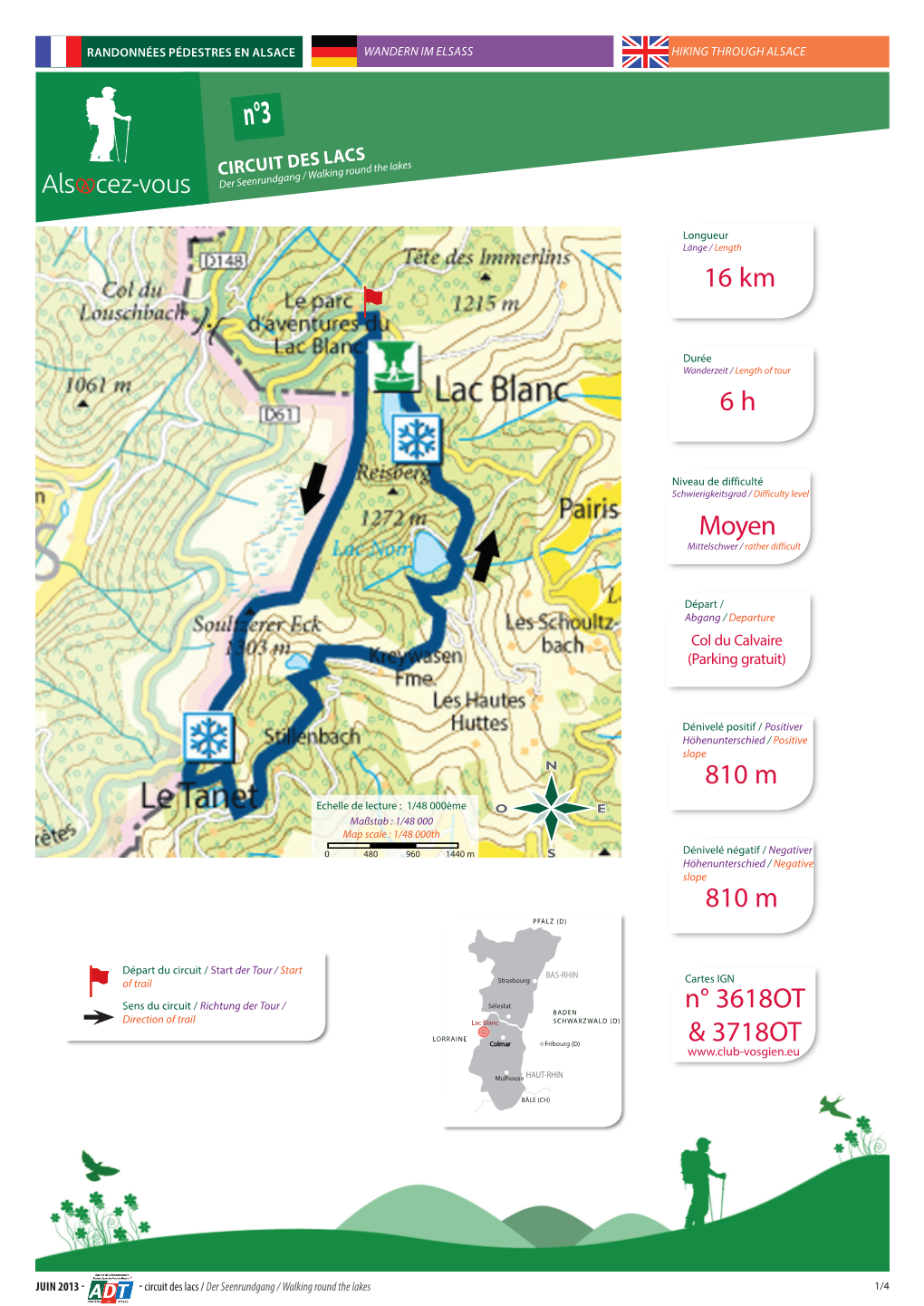 Circuit Des Lacs / Der Seenrundgang / Walking Round the Lakes 1/4 660