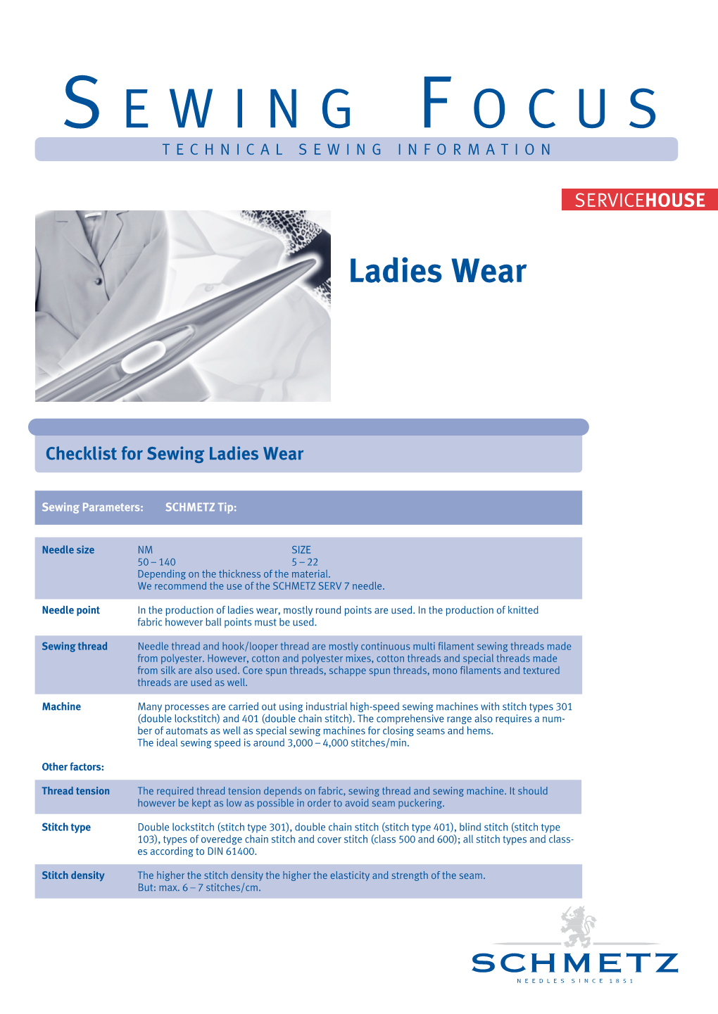 Sewing Focus Ladies Wear