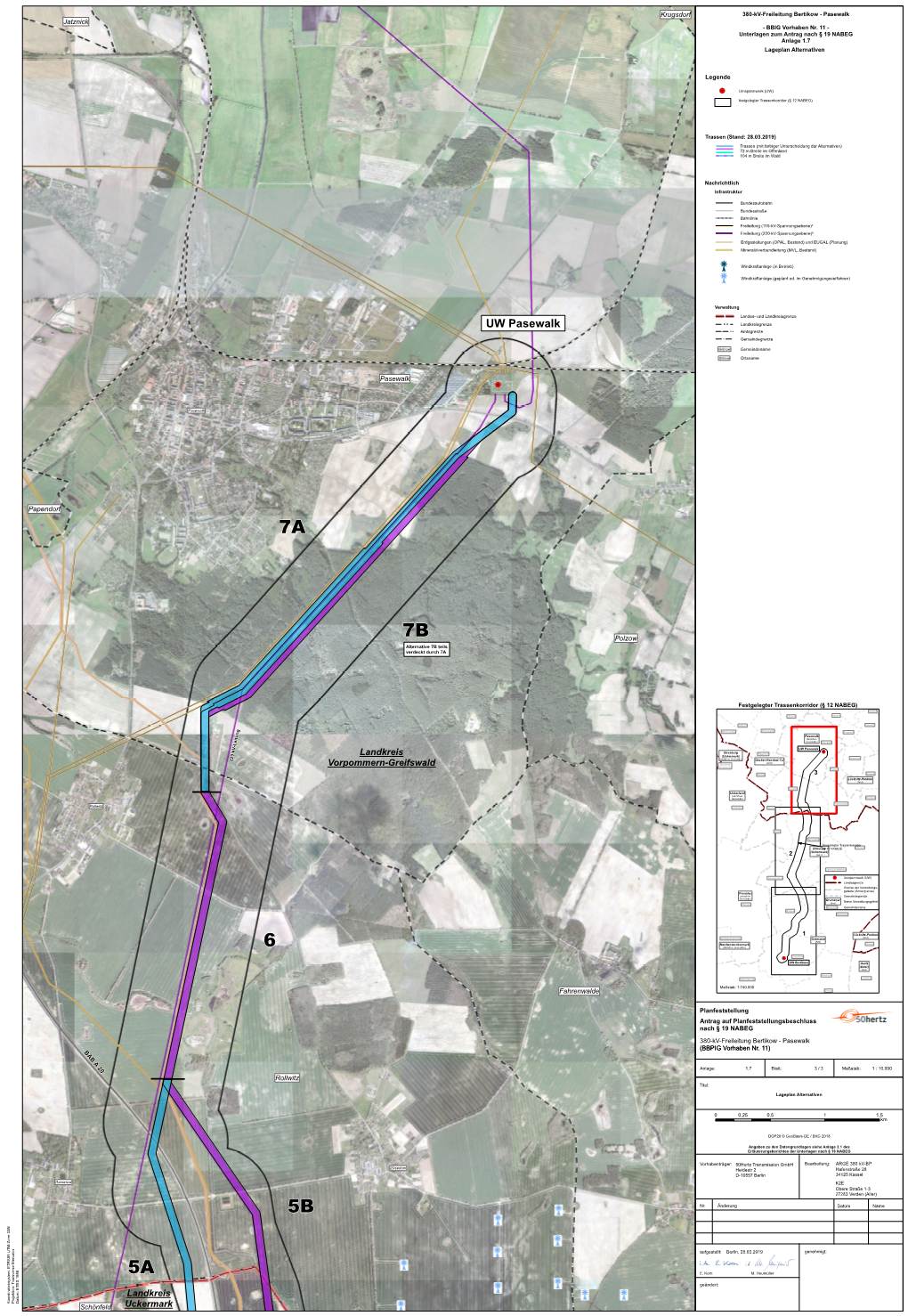 Anlage 1.7: Lageplan Alternativen