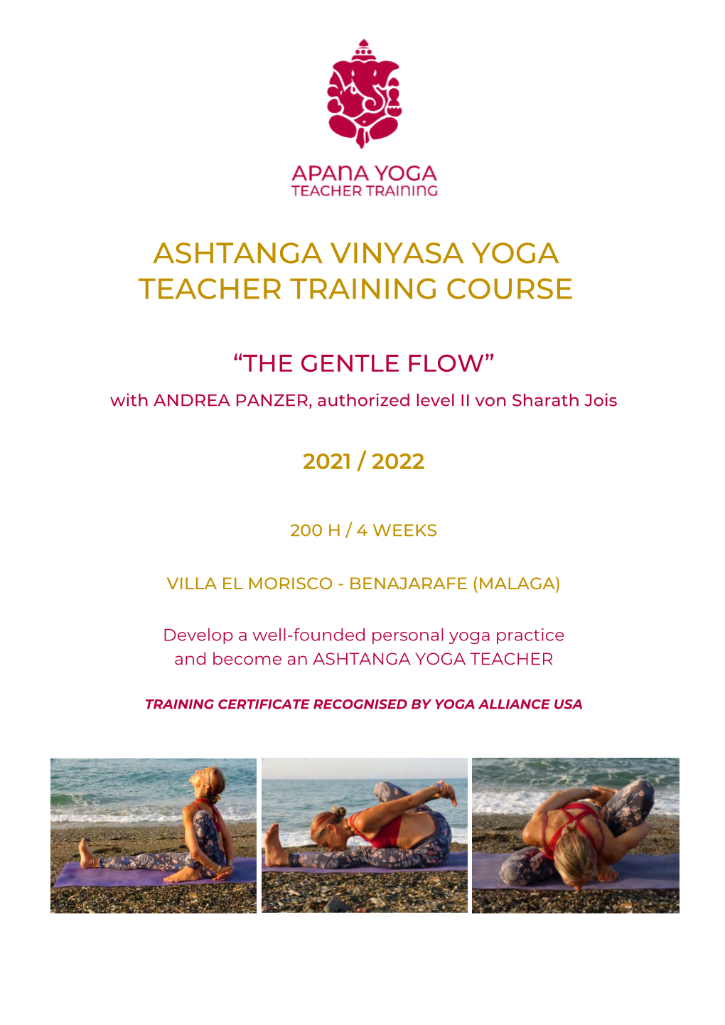 Ashtanga Vinyasa Yoga Teacher Training Course