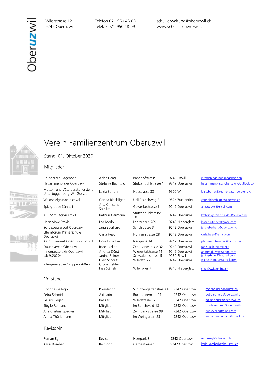 Verein Familienzentrum Oberuzwil