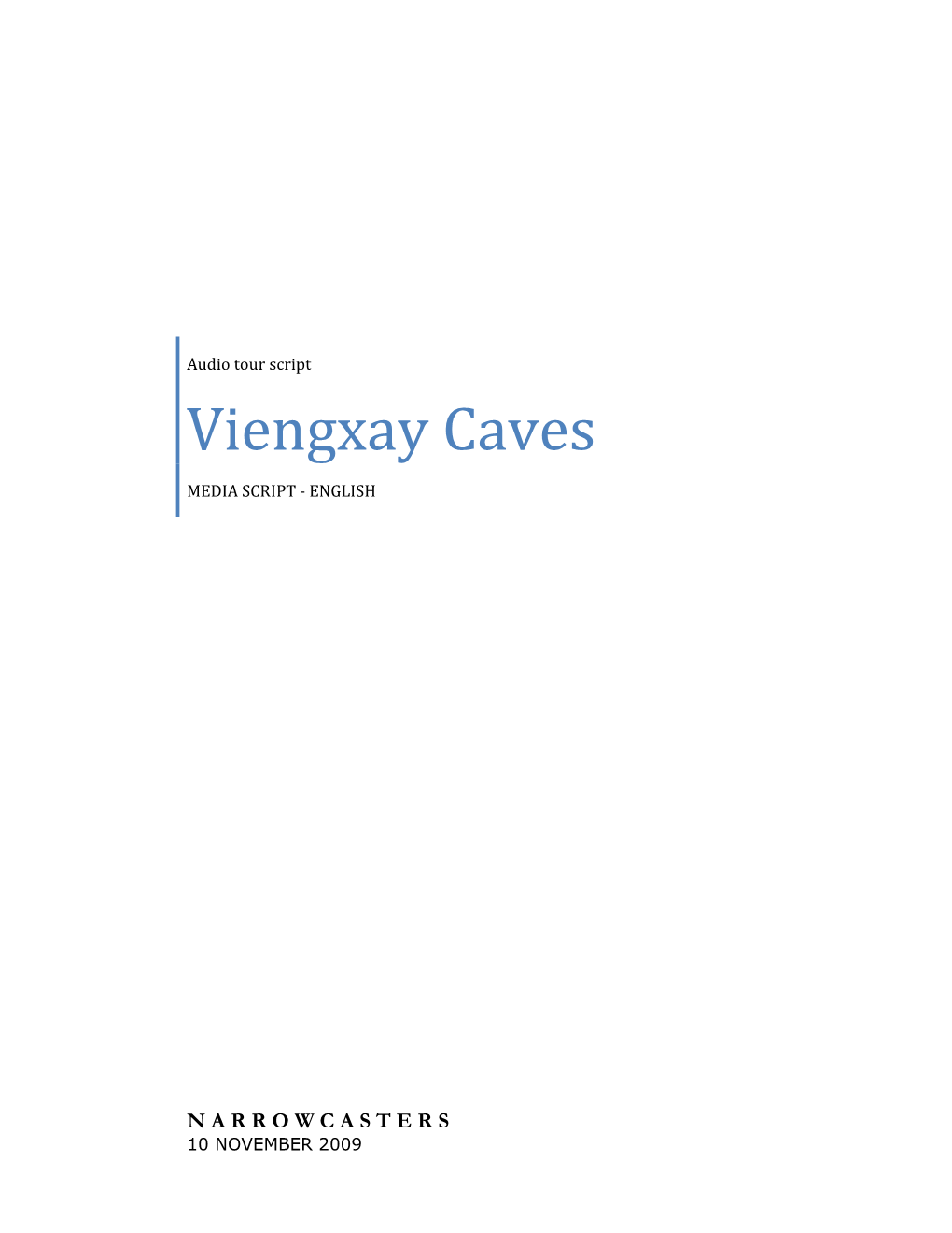 Viengxay Caves
