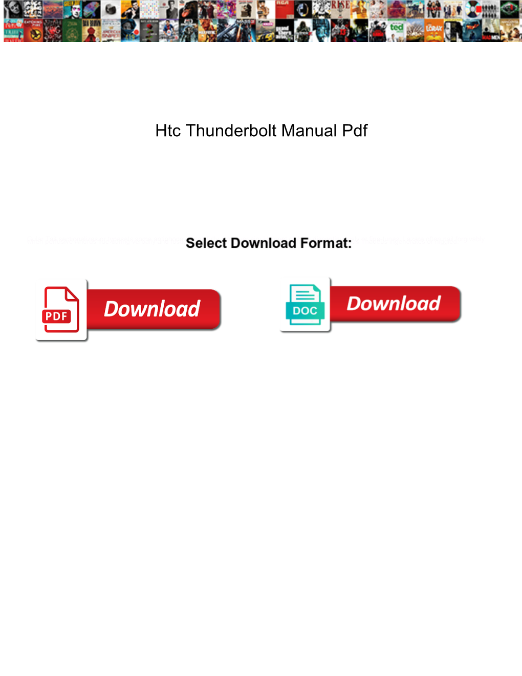 Htc Thunderbolt Manual Pdf