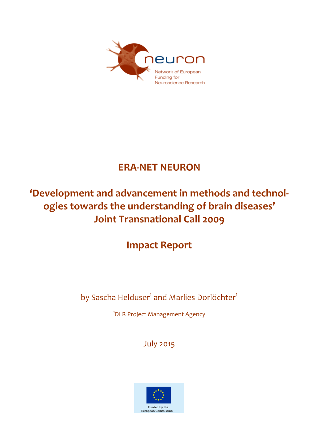Joint Transnational Call 2009 Impact Report
