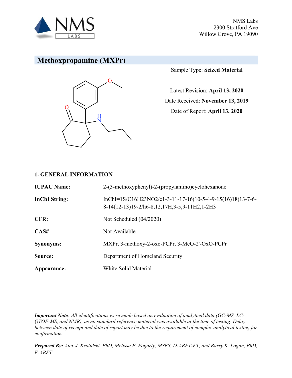 Methoxpropamine (Mxpr)