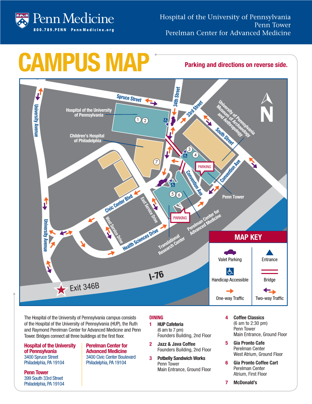 CAMPUS MAP Parking and Directions on Reverse Side