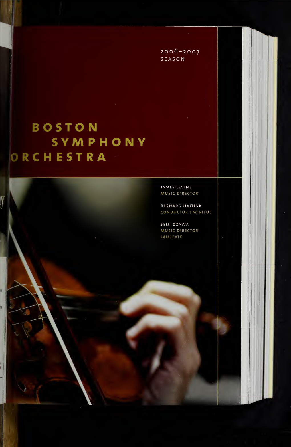 Boston Symphony Orchestra Concert Programs, Season 126, 2006