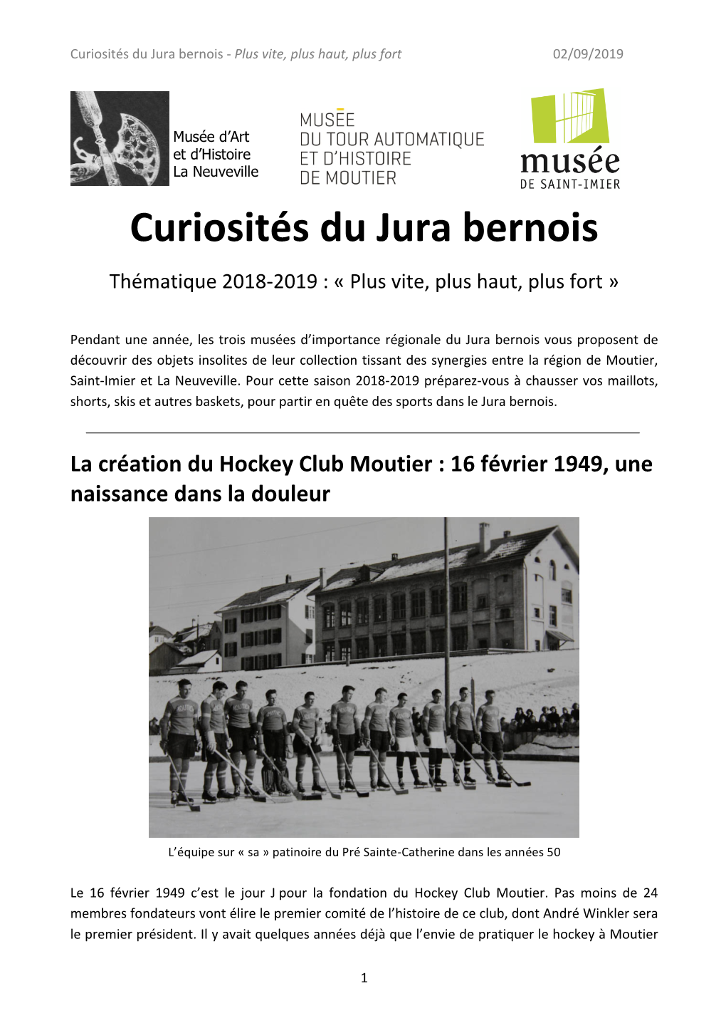 2019 Curiosités Du Jura Bernois.Pdf