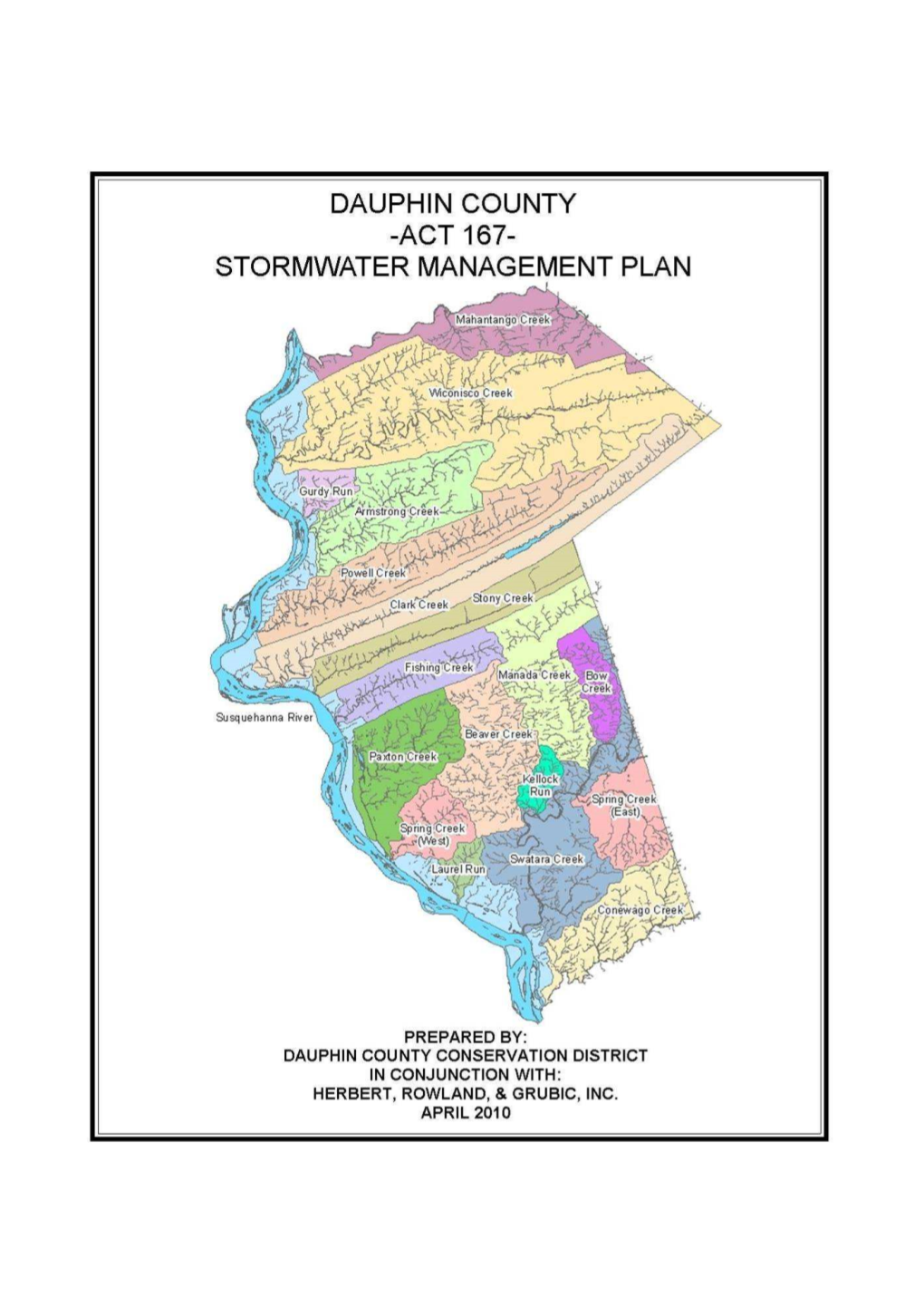 The Dauphin County Stormwater Management Plan