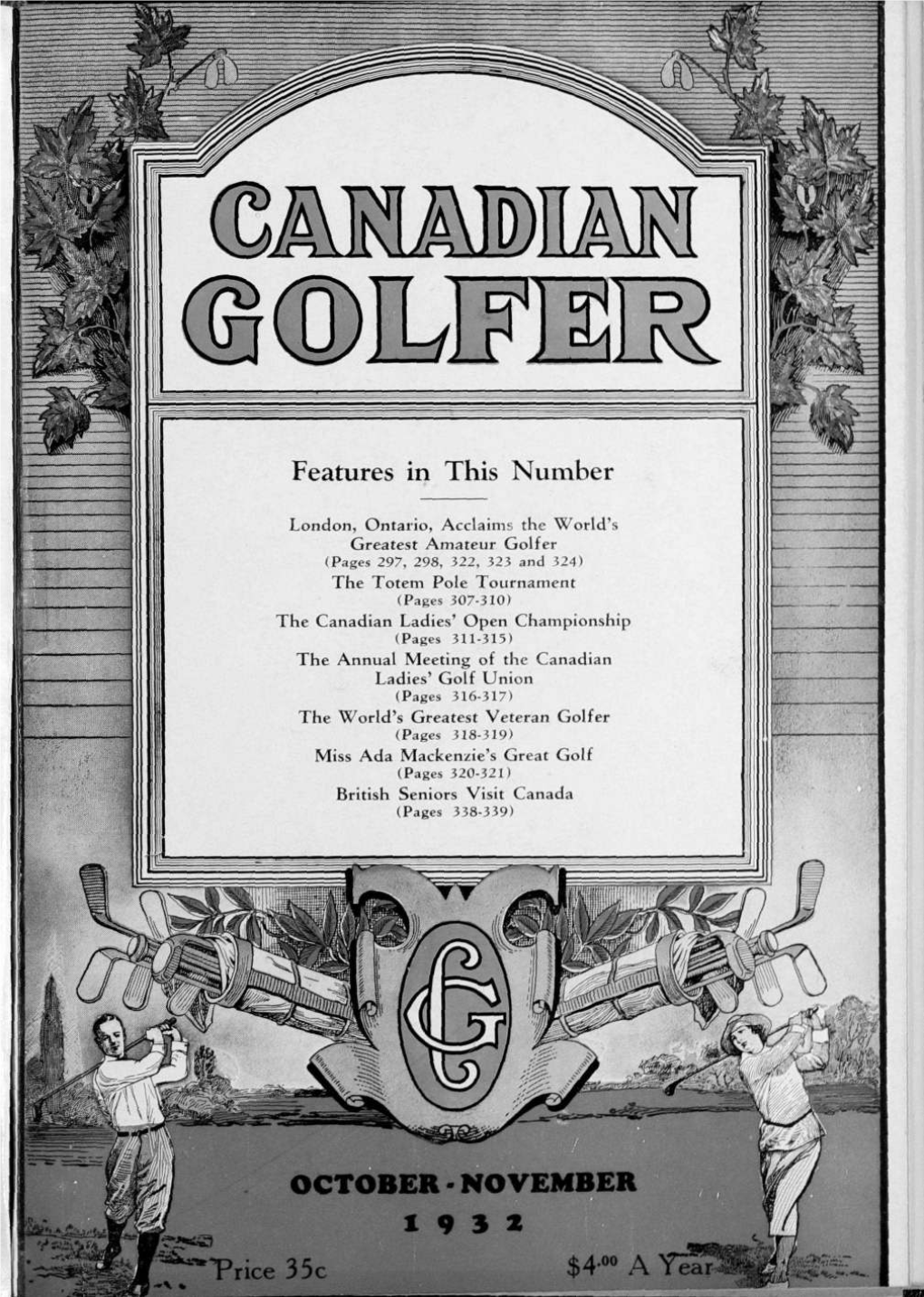Canadian Golfer, October-November, 1932
