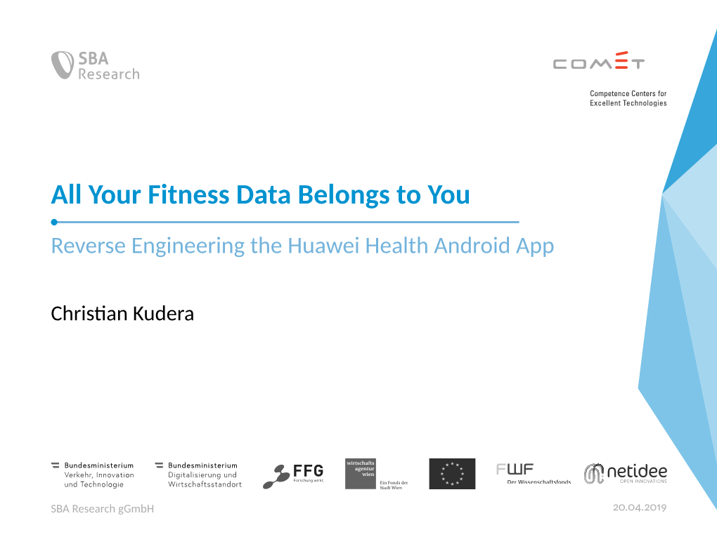 Reverse Engineering the Huawei Health Android App