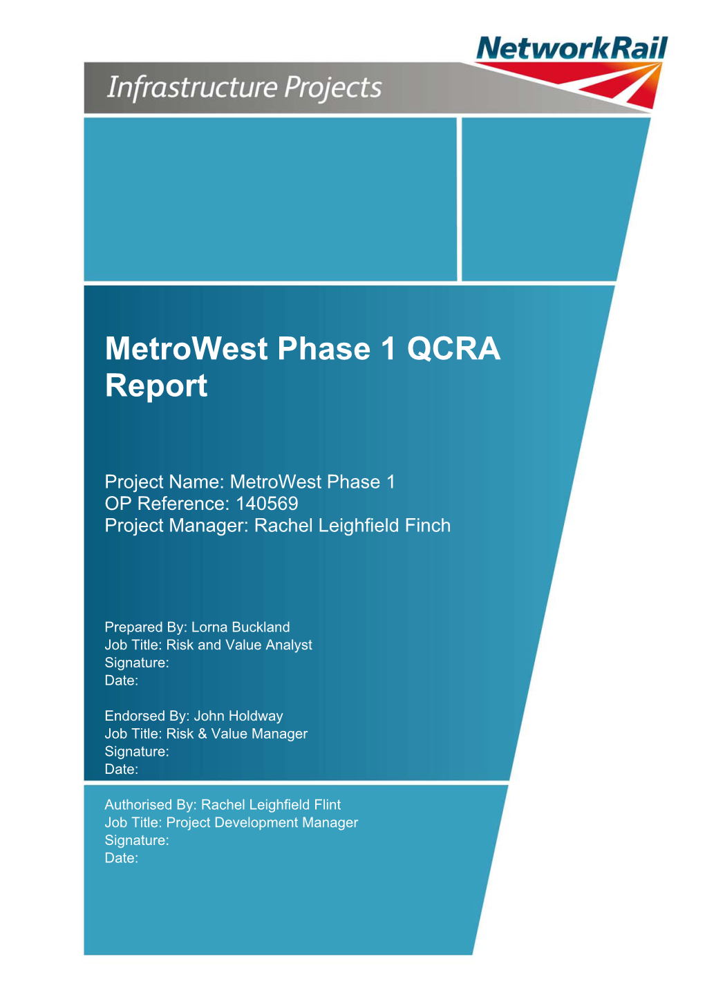 Metrowest Phase 1 QCRA Report