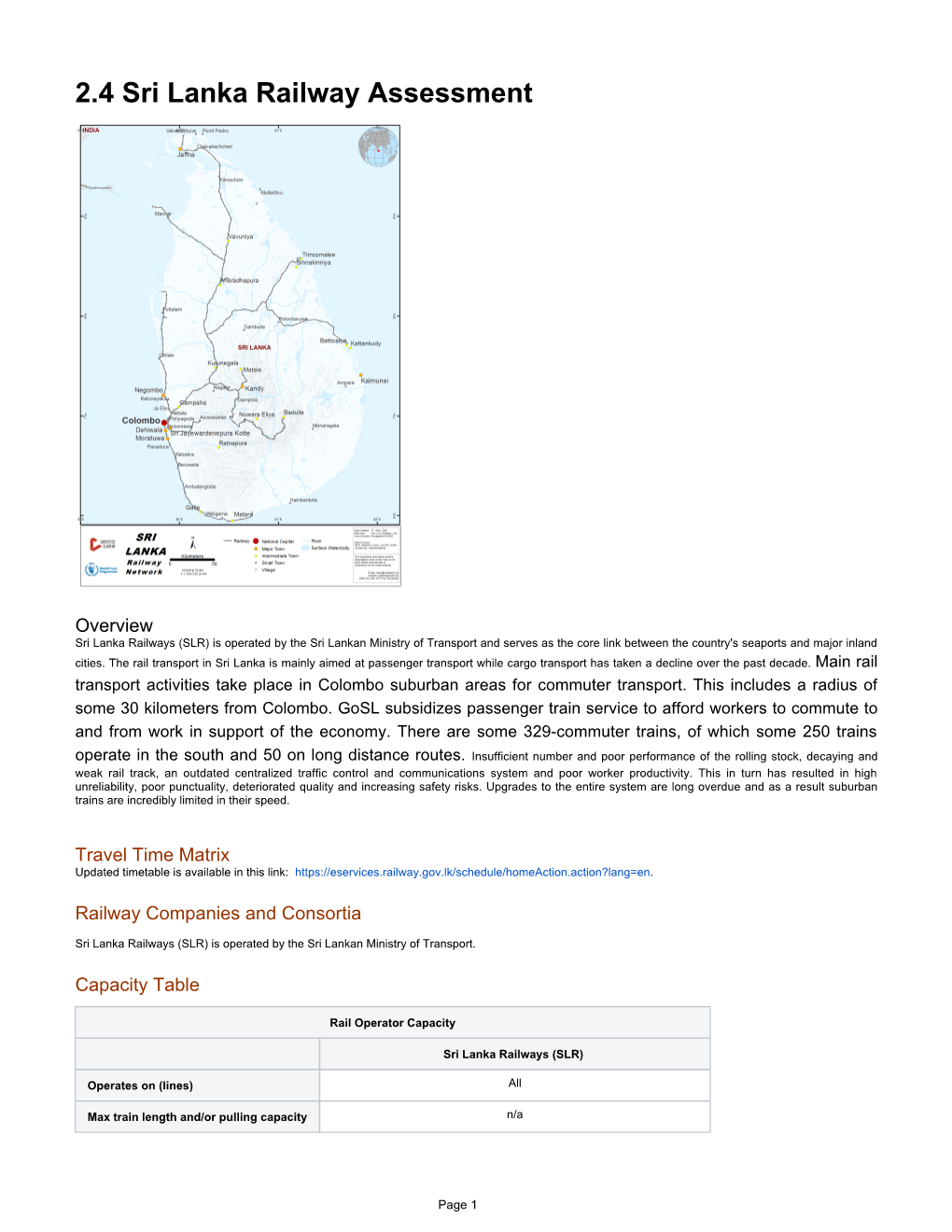 2.4 Sri Lanka Railway Assessment