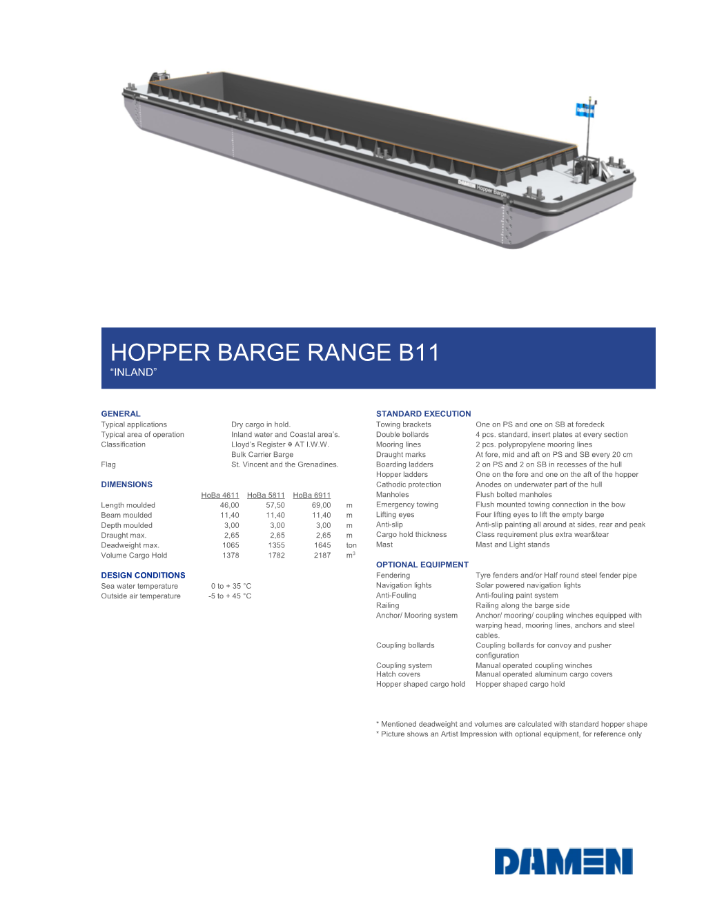 Hopper Barge Range B11 “Inland”