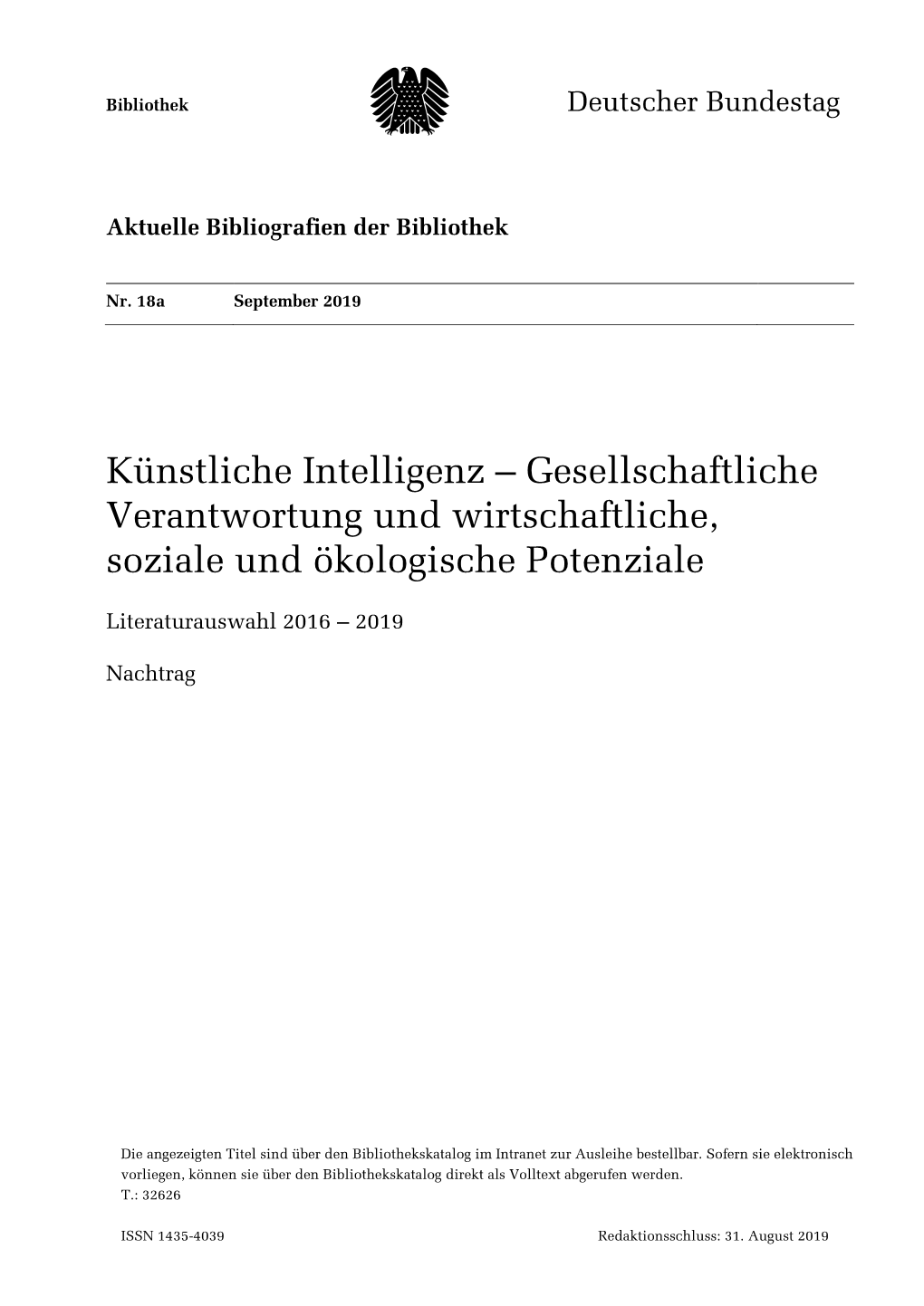 Künstliche Intelligenz – Gesellschaftliche Verantwortung Und Wirtschaftliche, Soziale Und Ökologische Potenziale