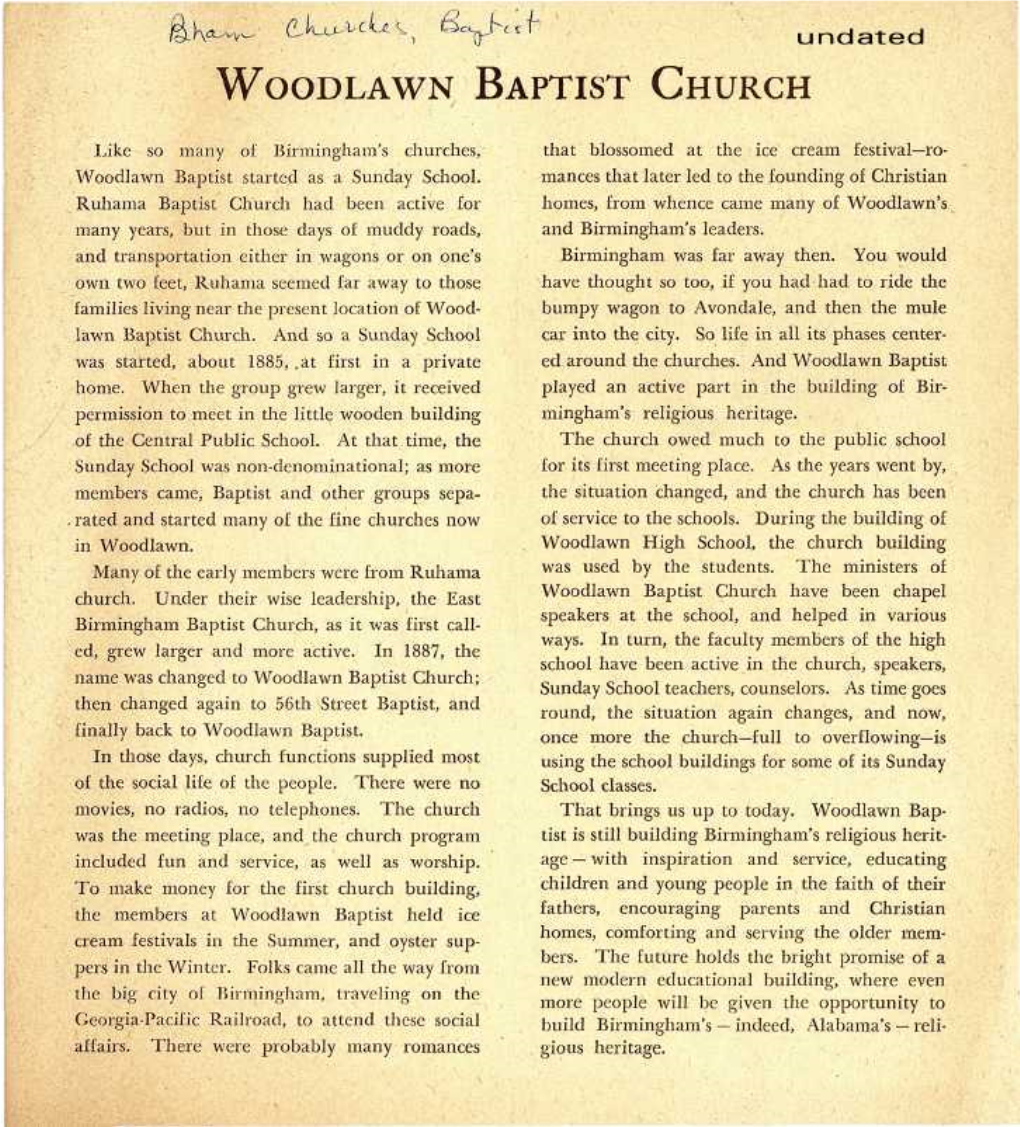 Woodlawn Baptist Church