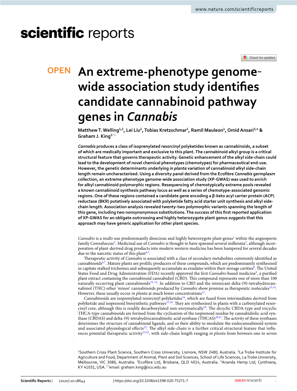 An Extreme-Phenotype Genome‐Wide Association Study Identifies