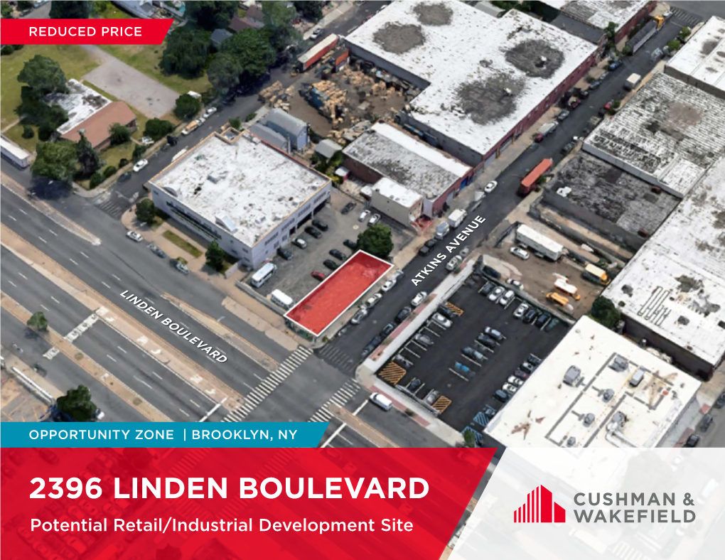 2396 LINDEN BOULEVARD Potential Retail/Industrial Development Site 2396 LINDEN BOULEVARD - PROPERTY OVERVIEW