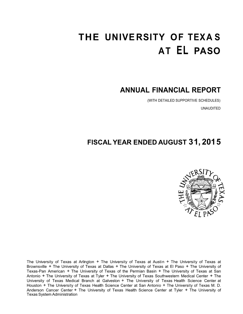 Financial Documents 2015003661AFR