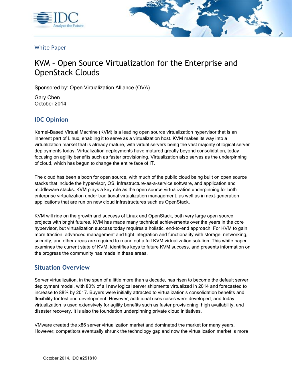 KVM – Open Source Virtualization for the Enterprise and Openstack Clouds