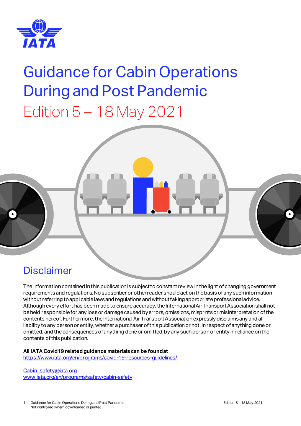 Guidance for Cabin Operations During and Post Pandemic Edition 5 – 18 May 2021