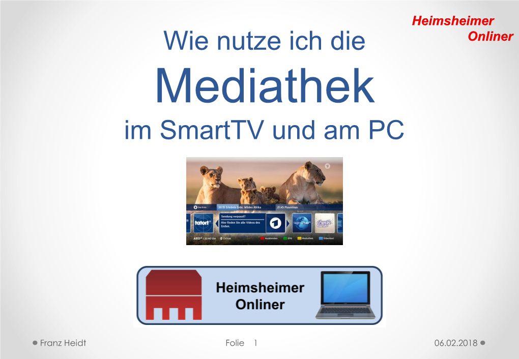 Wie Nutze Ich Die Im Smarttv Und Am PC