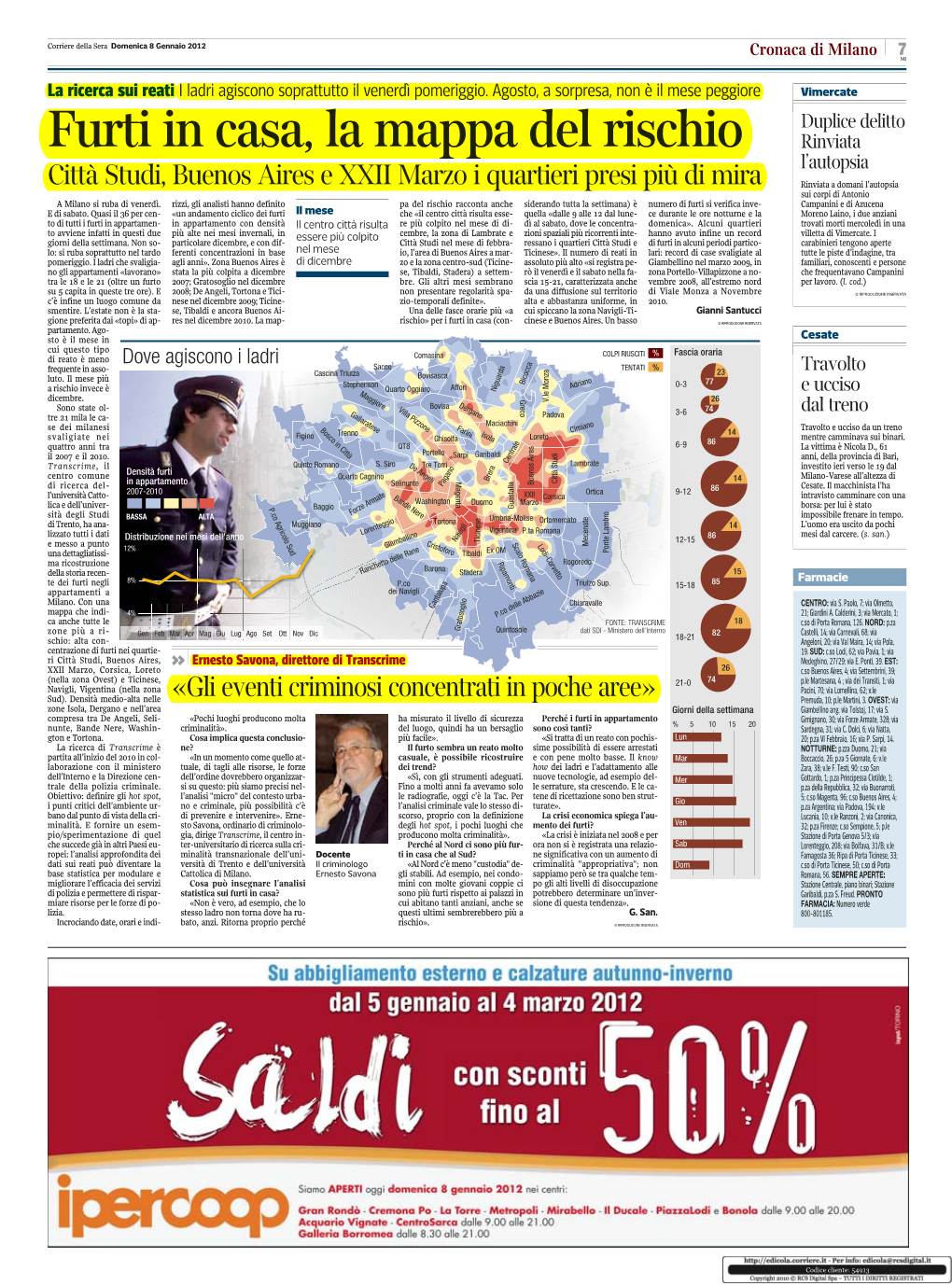 Furti in Casa, La Mappa Del Rischio