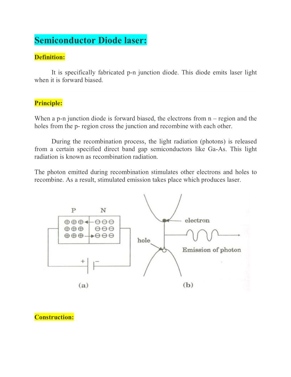 Semiconductor Diode Laser