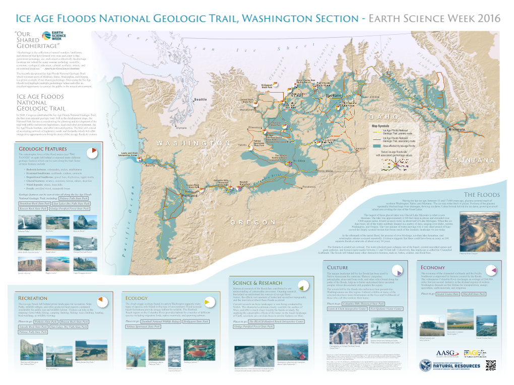 Ice Age Floods National Geologic Trail, Washington Section