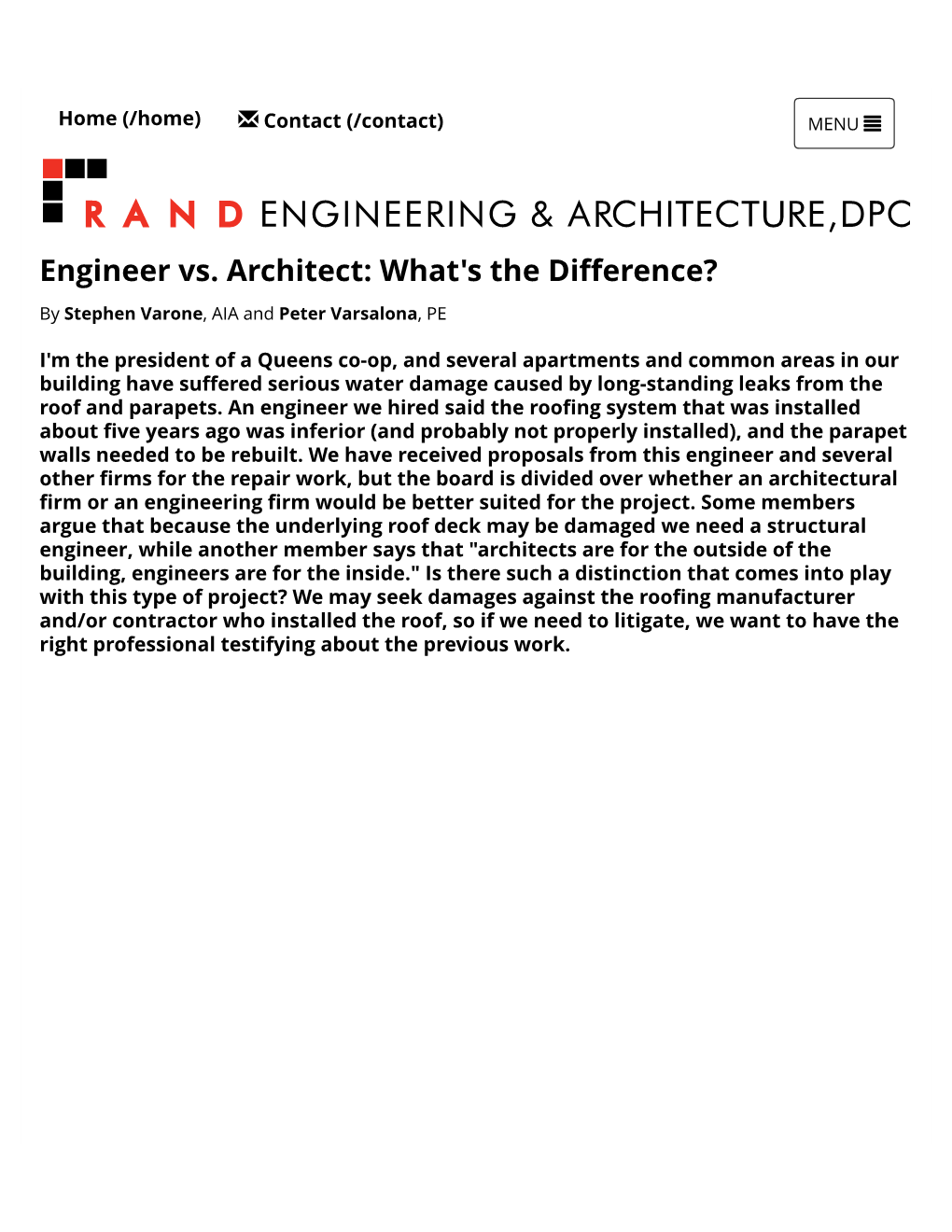 Engineer Vs. Architect: What's the Difference?