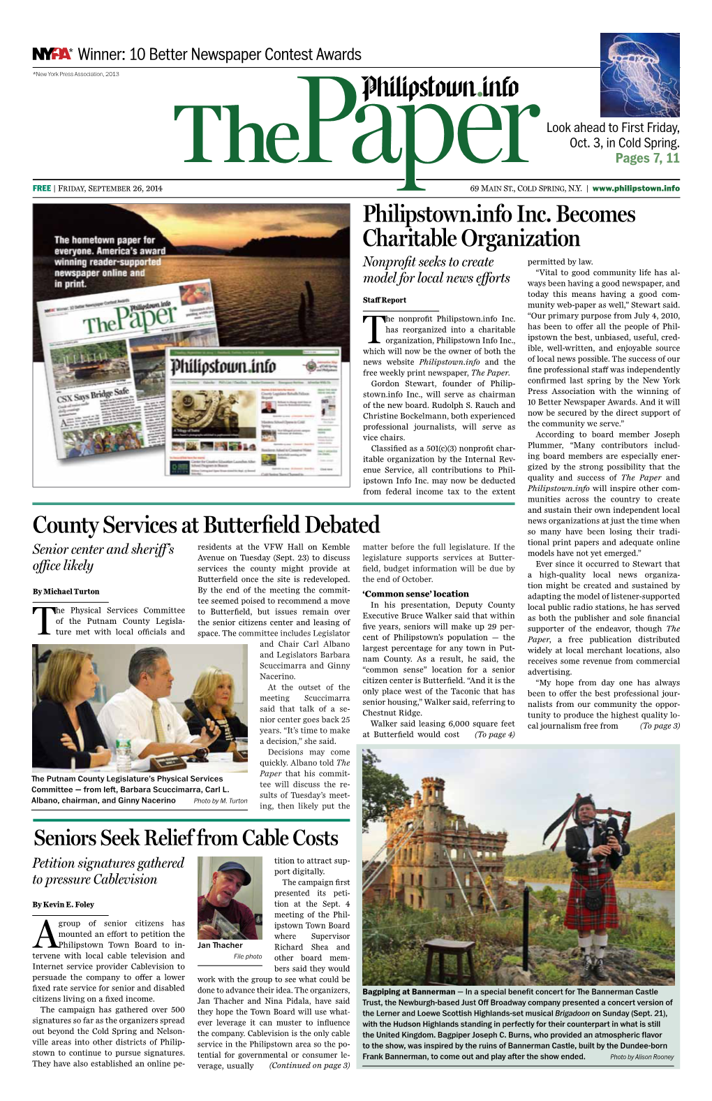 Philipstown.Info Inc. Becomes Charitable Organization County