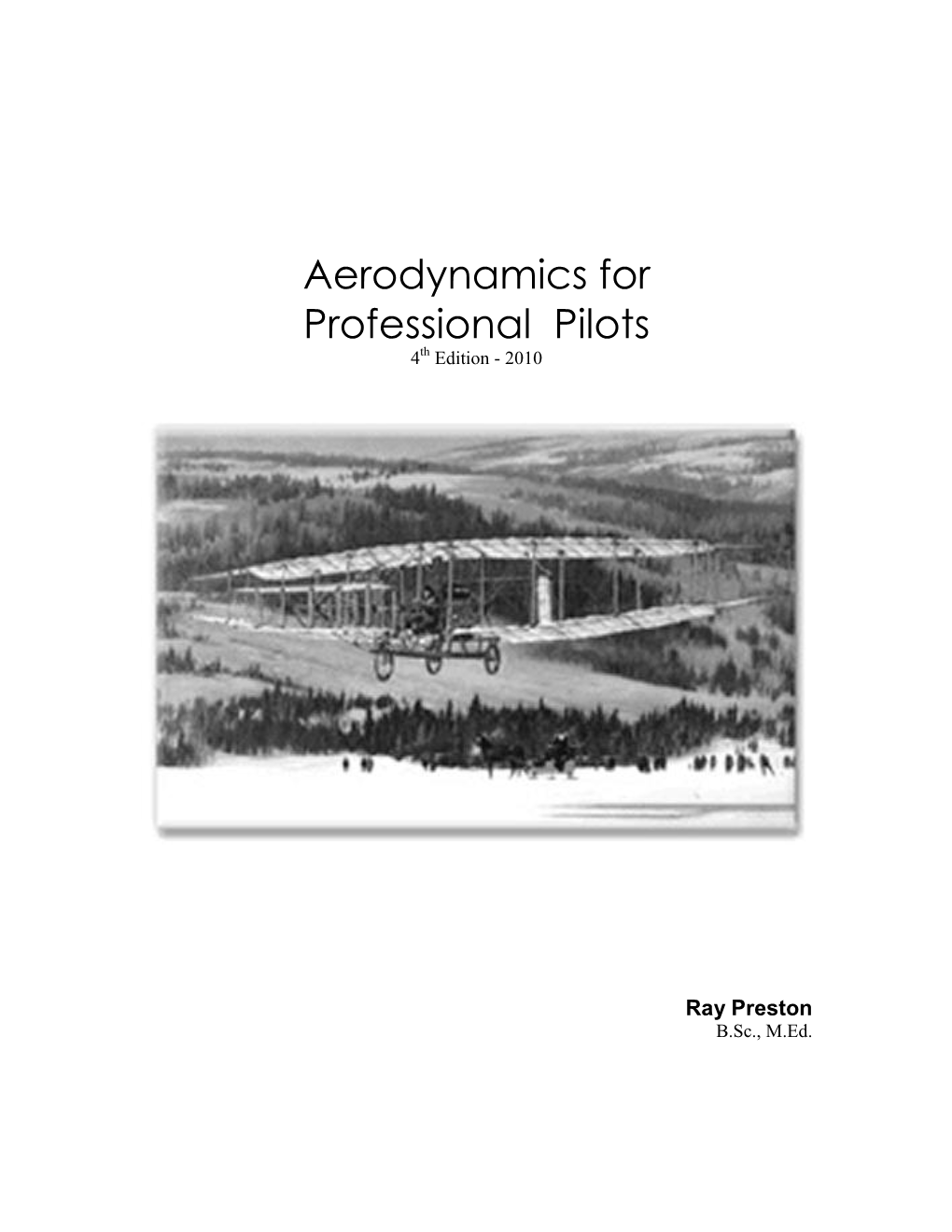 Aerodynamics for Professional Pilots 4Th Edition - 2010