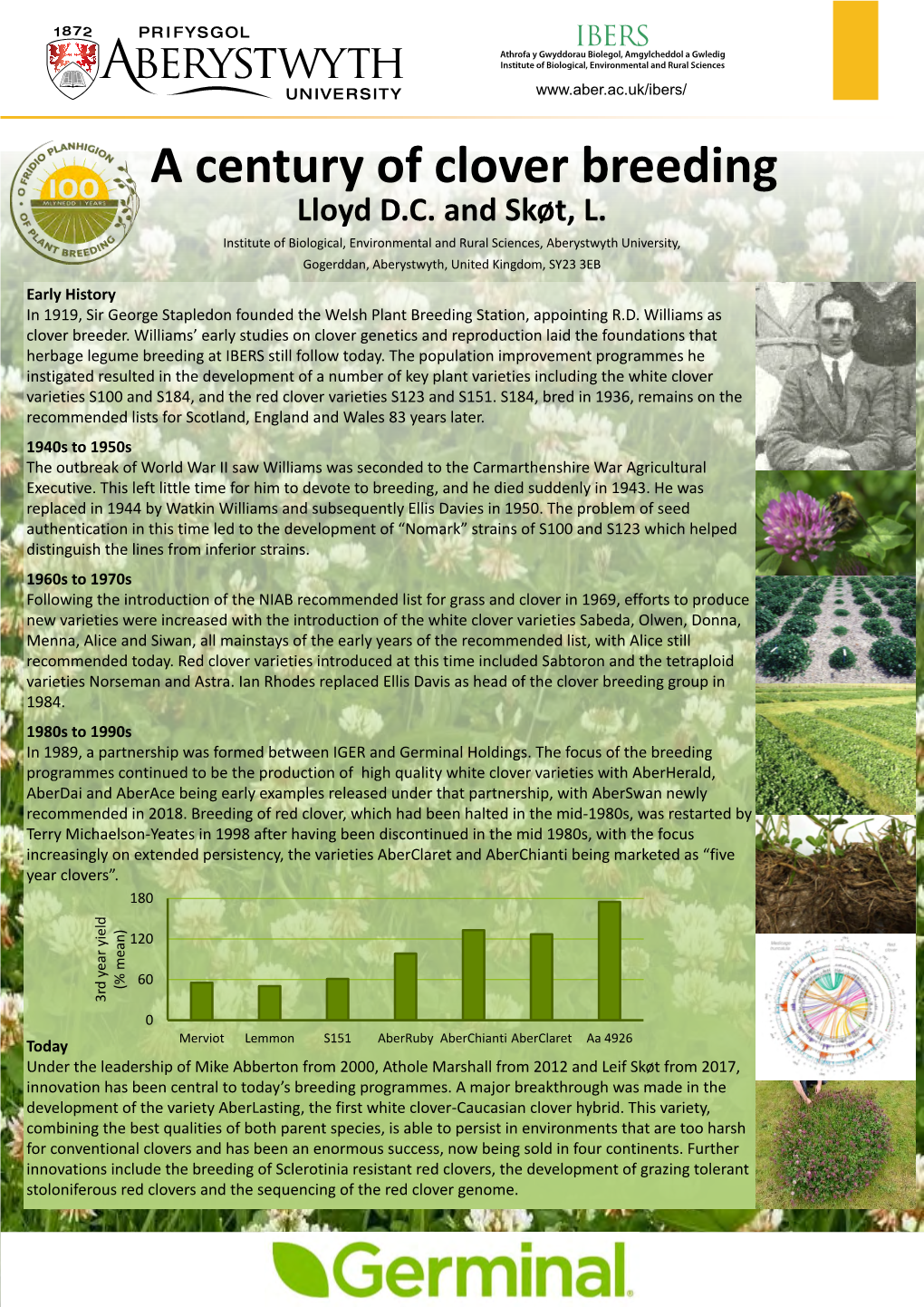 Early History in 1919, Sir George Stapledon Founded the Welsh Plant Breeding Station, Appointing R.D