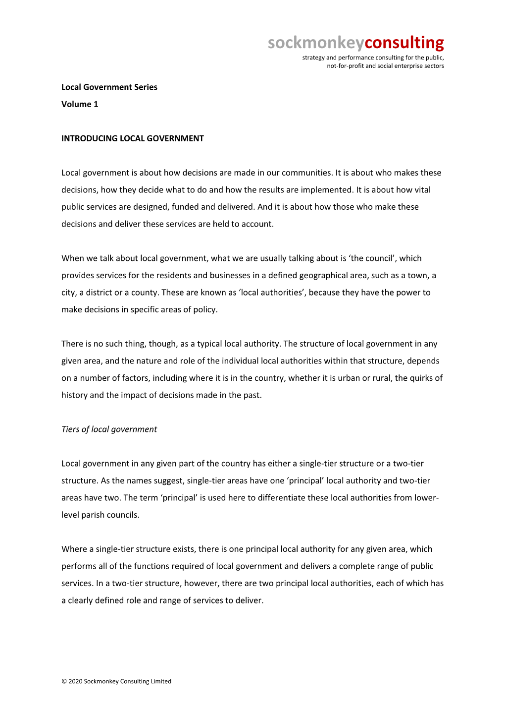 Sockmonkeyconsulting Strategy and Performance Consulting for the Public, Not-For-Profit and Social Enterprise Sectors