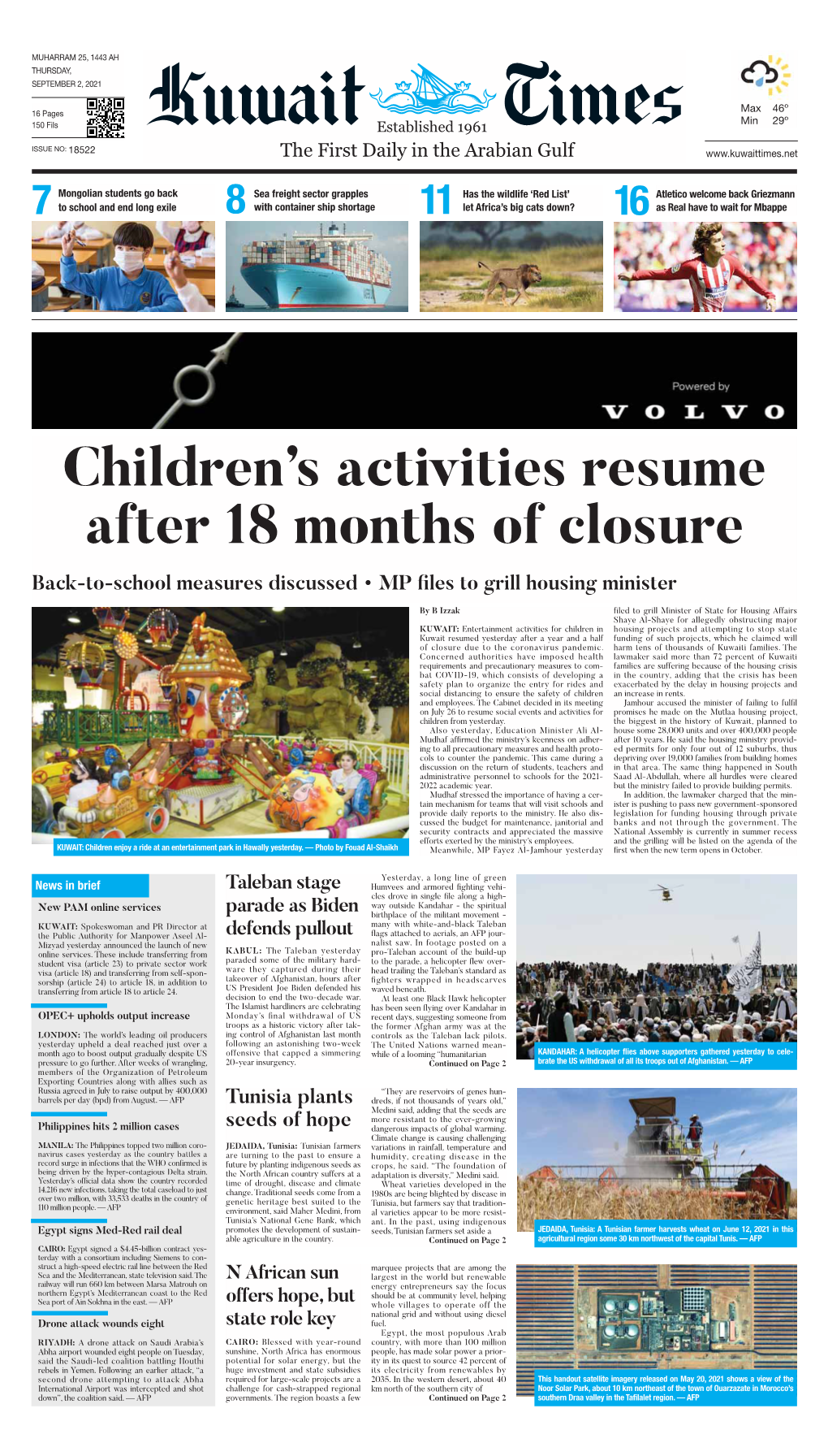 Children's Activities Resume After 18 Months of Closure