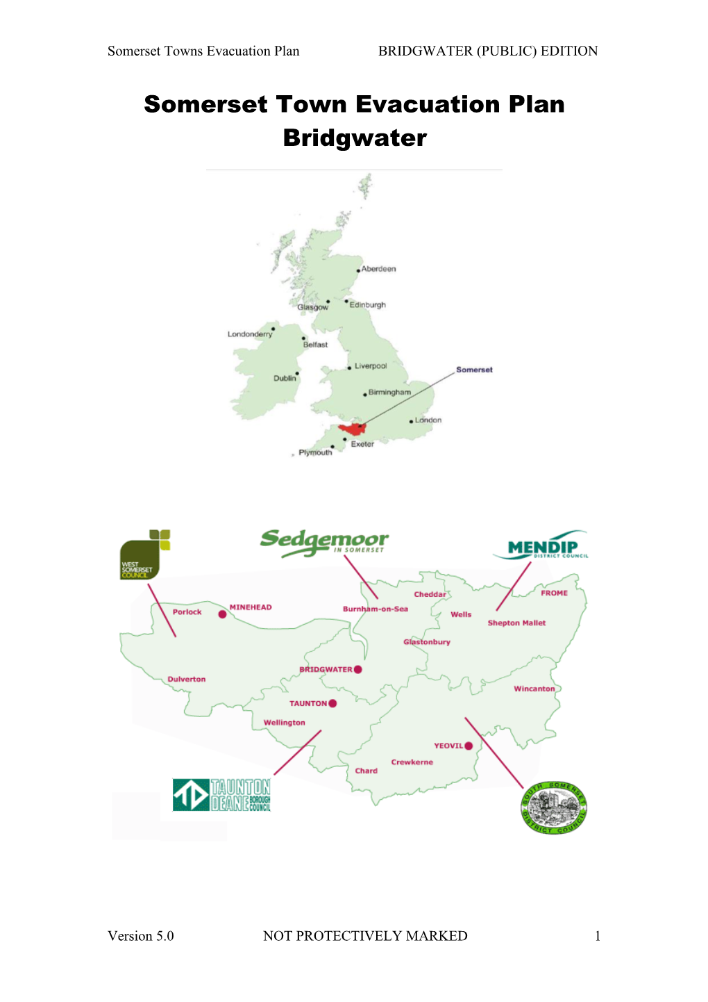 Somerset Town Evacuation Plan Bridgwater