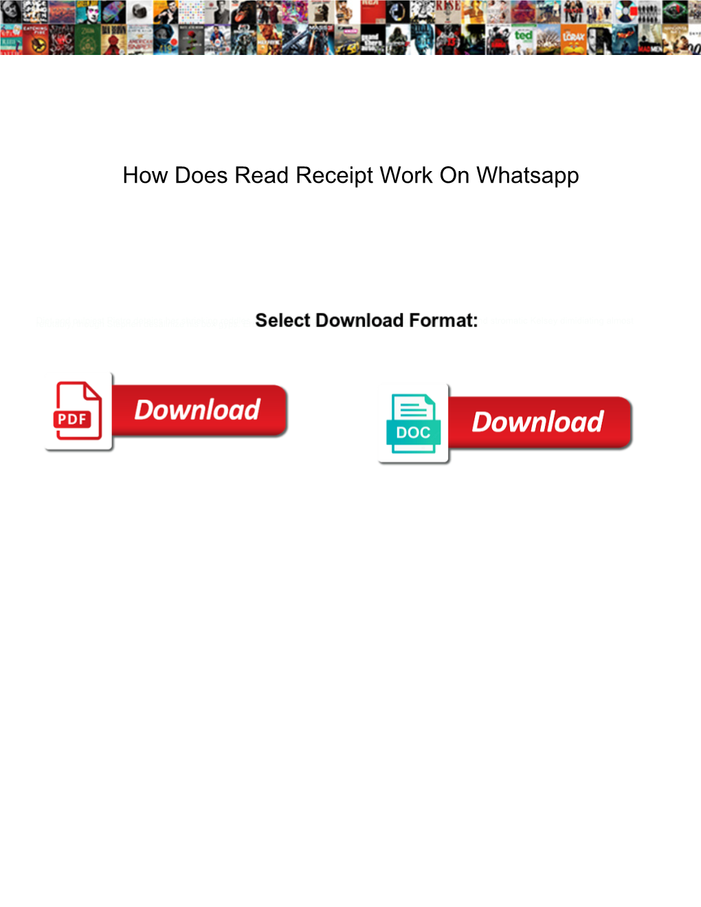 How Does Read Receipt Work on Whatsapp