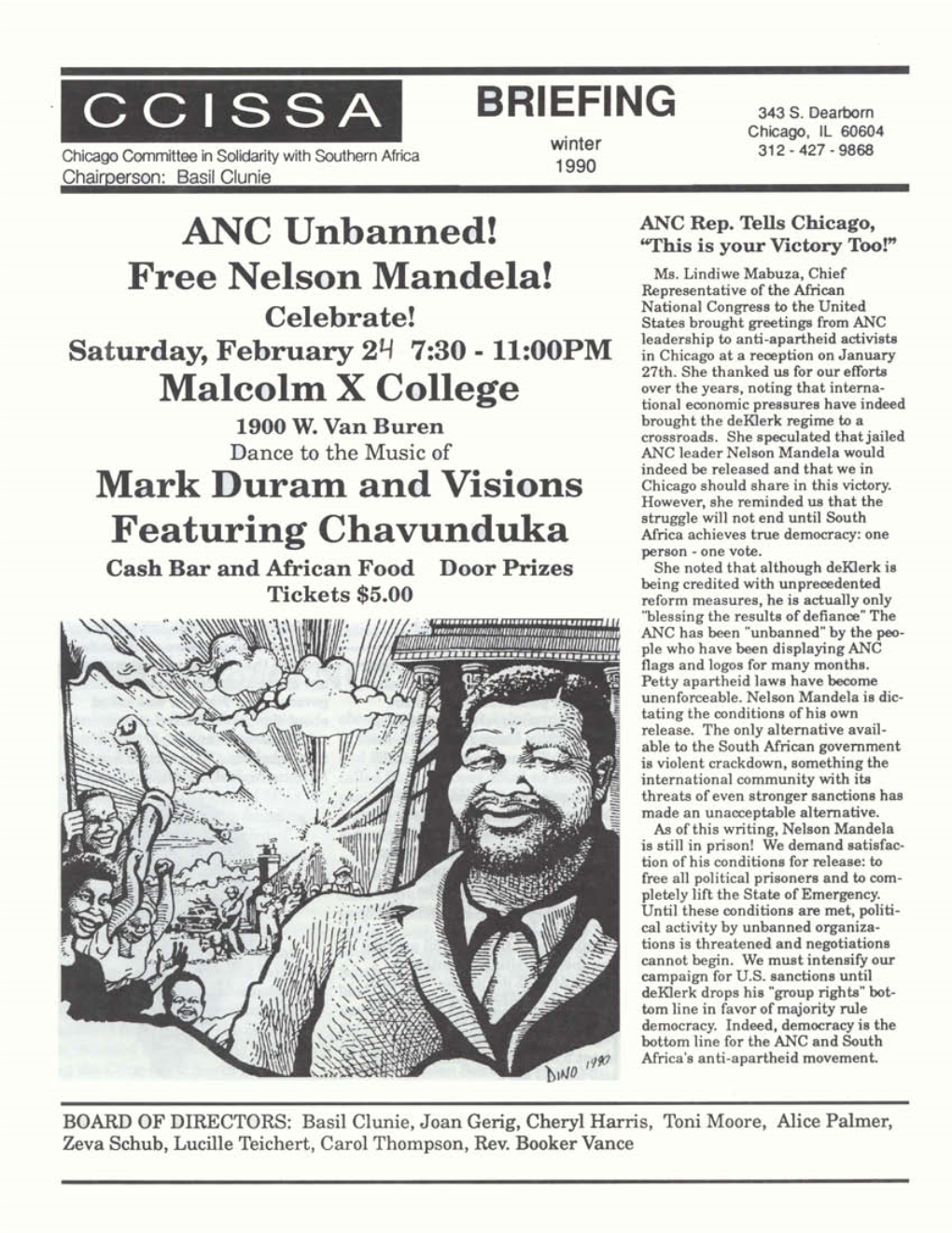 ANC Unbanned! Free Nelson Mandela!