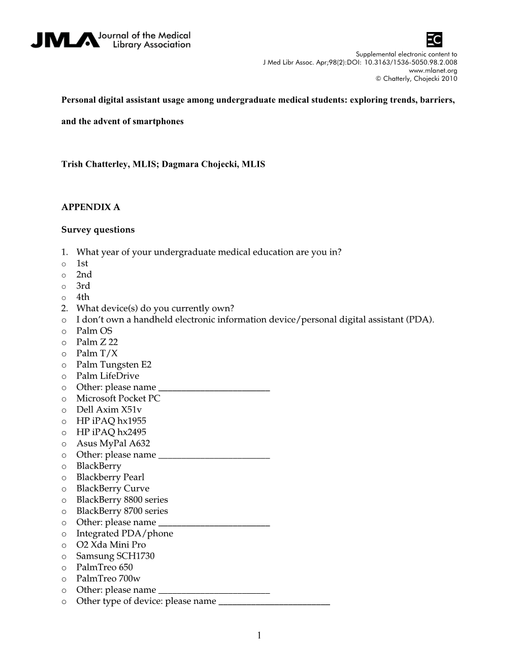 Library Support for Research Studies and Clinical Trials